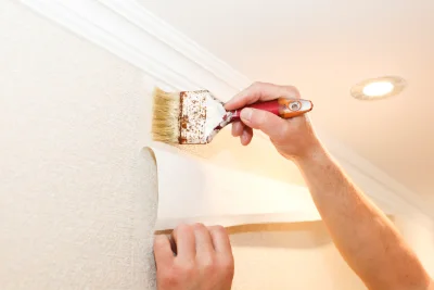 Pose de papier peint à Mérilheu — revêtements muraux et toiles de verre